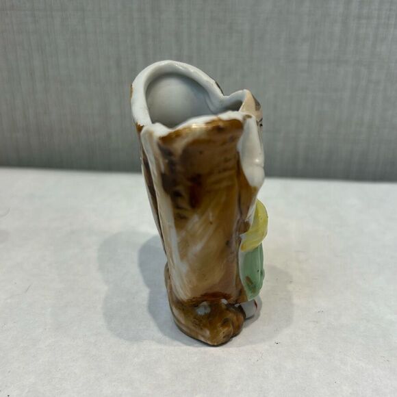 Vtg 1940-50's Occupied Japan Mini Vase Bud Flower Toothpick Holder Small Ceramic - Picture 2 of 7